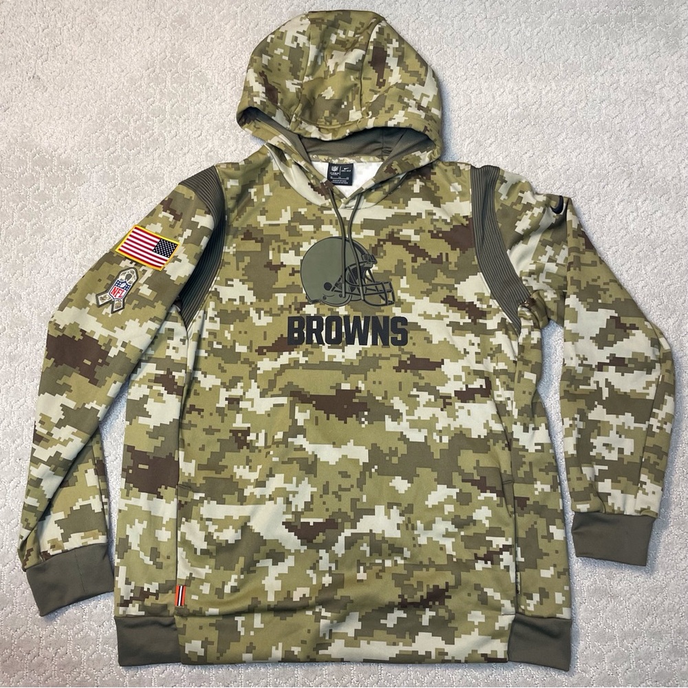 Nike Cleveland Browns Camo “Salute to Service” Hoodie